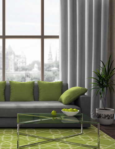 LITEOUT - AURA LINEN LOOK LINED CURTAIN PANEL (PAIR)