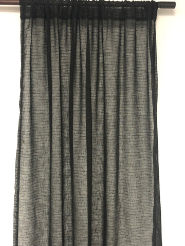 LITEOUT - HARRY STYLES TEXTURED SHEER CURTAIN PANEL (PAIR)